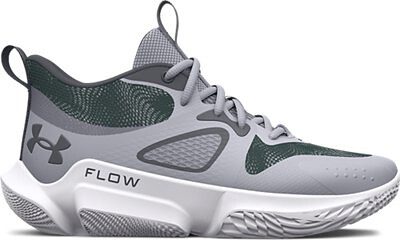 Under Armour Women's UA FLOW Breakthu 3 Basketball Shoe Mod Gray/White/Pitch Gray - 3025603-101