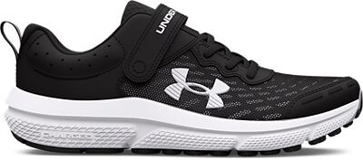 Under Armour Boys' Pre-School UA Assert 10 Alternate Closure Running Shoes Black/White/White - 3026183-001