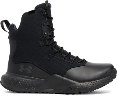 Under Armour Men's UA Stellar Zip Slip Resistant Waterproof Tactical Boot Black/Black/Anthracite - 3028314-001