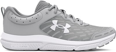 Under Armour Men's Charged Assert 10Wide (2E) Running Shoes Mod Gray/Mod Gray/White - 3028816-100