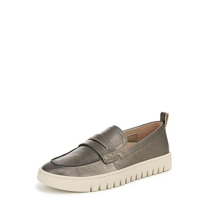 Vionic Women's Uptown Gunmetal Leather 9 Wide