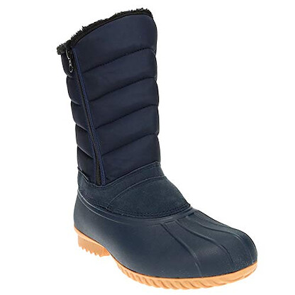 Propet Women's Illia Snow Boot Navy Nylon/Suede - WBX035NNVY