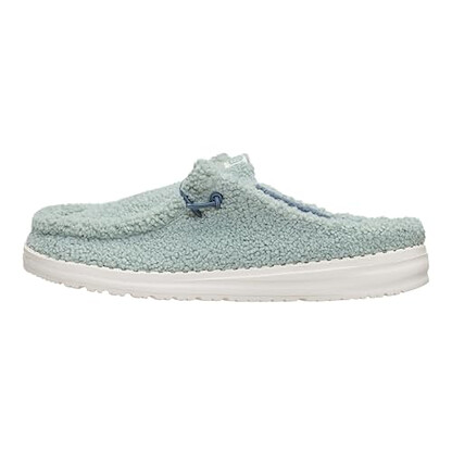 HEYDUDE Wendy Slip Sherpa Iceberg Green Size 5, Women’s Shoes, Slip-on Mules, Comfortable & Light-Weight