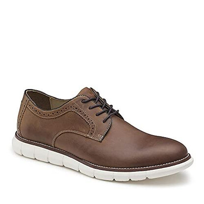 Johnston & Murphy Men's Holden Plain Toe Tan Oiled Full Grain Leather - 20-4906
