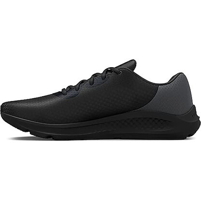 Under Armour Men's Charged Pursuit 3 Running Shoe, Black (002)/Black, 10