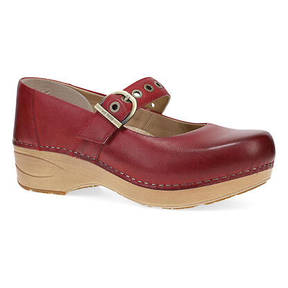 Dansko Women's XP 2.0 Mary Jane Clog Red Leather - 3960041421