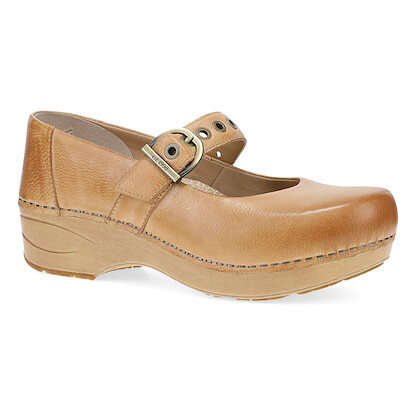 Dansko Women's XP 2.0 Mary Jane Clog Honey Distressed Leather - 3960581421