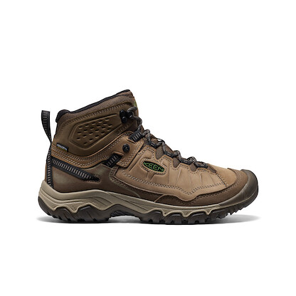 KEEN Men's Targhee 4 Mid Height Waterproof Hiking Boots Brindle/Canteen - 1030687