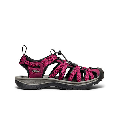 KEEN Women's Whisper Closed Toe Sandal Beaujolais/Black - 1030554