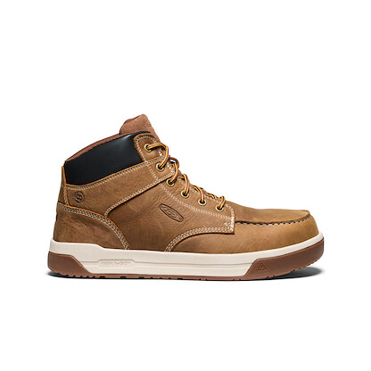 KEEN Utility Men's Gibson Mid Carbon Fiber Toe Toe EH Work Boot Belgian/Gum - 1030537