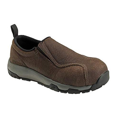 Nautilus Safety Footwear Men's Carbon Composite Toe ESD Slip-On Work Shoe Brown - N1657