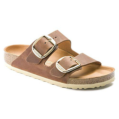 BIRKENSTOCK Women's Arizona Big Buckle Cognac Oiled Leather (regular width) - 1011072