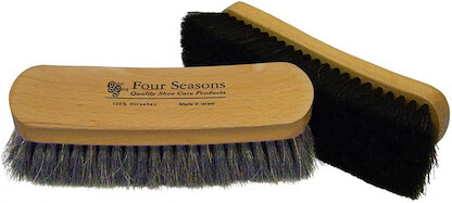 Four Seasons Medium Shoe Shine Brush Light Brown - BRUSH-MED-LT