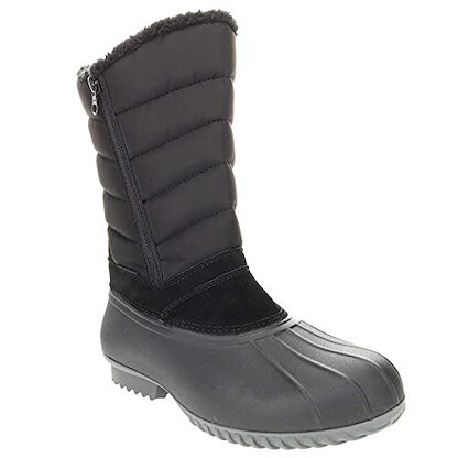 Propet Women's Illia Snow Boot Black Nylon/Suede - WBX035NBLK