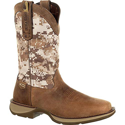 Durango Men's 12" Rebel™ by Durango Desert Camo Pull-on Western Boot Dusty Brown/Desert Camo - DDB0166
