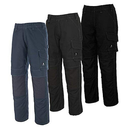 Mascot 10179-154-010-82C50 Houston Trousers, L82cm/C50, Black/Blue
