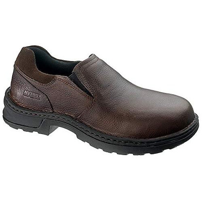 HYTEST Men's Brown Composite Toe Opanka Slip-on - K17080