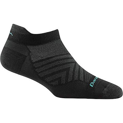 Darn Tough Women's Run No Show Tab No Cushion Ultra-Lightweight Running Sock Black - 1043-BLACK