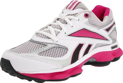 Reebok Big Kids' RunPrime Running Shoe Steel/White/Silver/Pink/Black - V65267