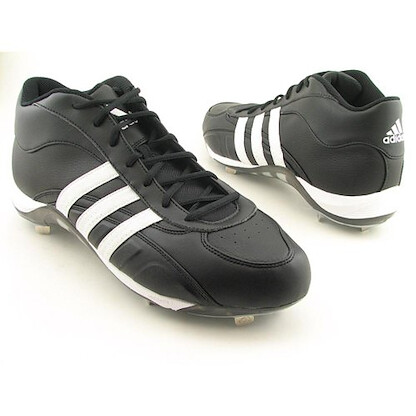 Adidas Men's Excelsior 5 Mid Cleats Black/White/Silver - 466364