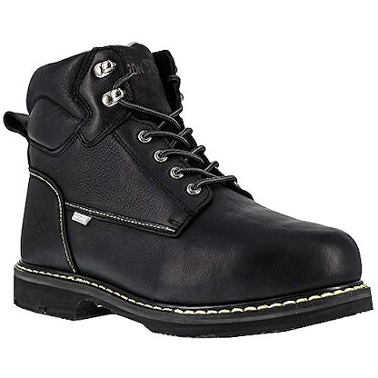 IRON AGE Men's 6" Groundbreaker Steel Toe Internal Metatarsal Guard Work Boot Black - IA5019