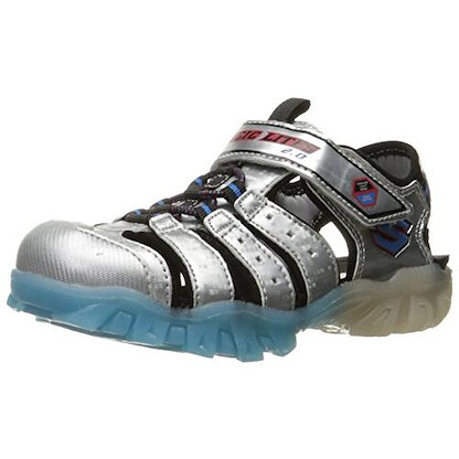 Skechers Kids' Magic Lites Light-Up Sandal Silver/Blue - 90482L