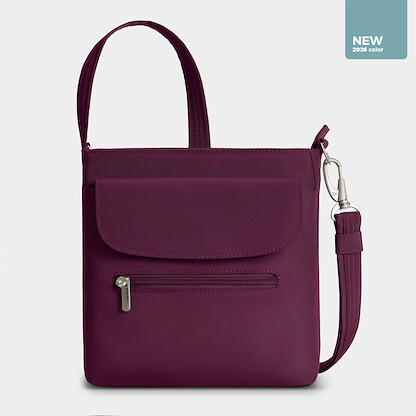 Travelon Anti-Theft Classic Mini Shoulder Bag Burgundy - 42459-220