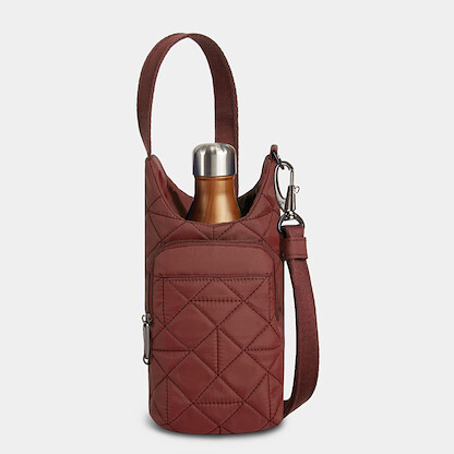 Travelon Anti-Theft Boho Insulated Water Bottle Tote Paprika - 43426-210