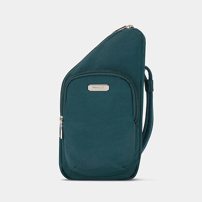 Travelon Anti-Theft Essentials Mini Asymmetric Crossbody Peacock - 43485-380