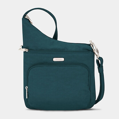 Travelon Anti-Theft Essentials North/South Asymmetric Crossbody Peacock - 43487-510