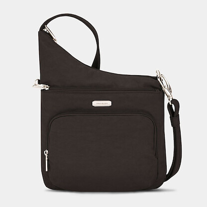 Travelon Anti-Theft Essentials North/South Asymmetric Crossbody Black - 43487-500