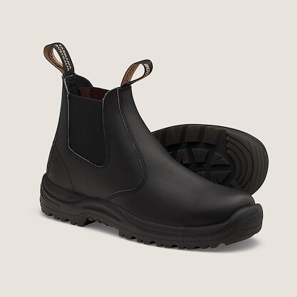 BLUNDSTONE SAFETY Men's Work Series Soft Toe Chelsea Work Boot Black - 491