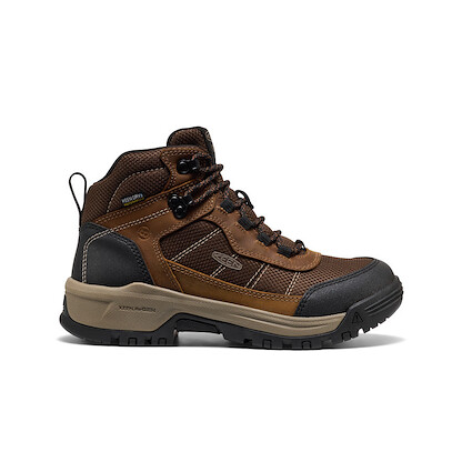 KEEN Utility Women's Skokie Waterproof SH EH HR Soft Toe Work Boot Bison/Black - 1031469