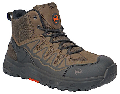HOSS Men's Eric Hi Aluminum Toe Work Boot Brown - 50239