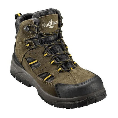 Nautilus Safety Footwear Men's Steel Toe EH Waterproof Hiker Work Boot Green - N9540