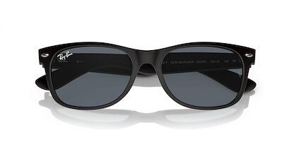 Ray-Ban RB3713D Sunglasses, Rubber Black/Blue, 55 mm