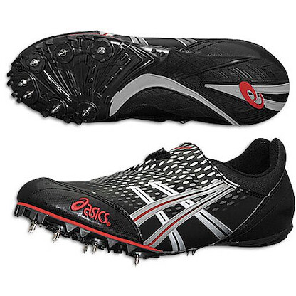 ASICS Men's Hypersprint Track & Field Shoes Black/Silver/Red - GN500