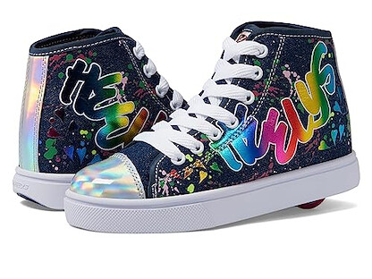 Heelys Girl's Veloz Shoes Denim/Rainbow/Multi - HE101477H-DNRBMT