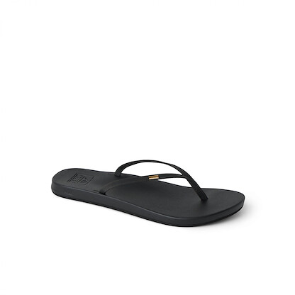 REEF Women's Cushion Slim Flip Flop Black - RF0A39U6BLA