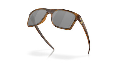 Oakley Men's OO9100 Leffingwell Rectangular Sunglasses, Matte Brown Tortoise/Prizm Black Polarized, 57 mm