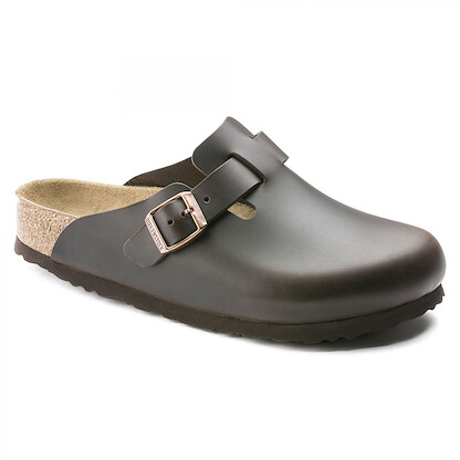 BIRKENSTOCK Unisex Boston Soft Footbed Amalfi Testa Di Moro (brown) Leather Clog (regular width) - 0059841