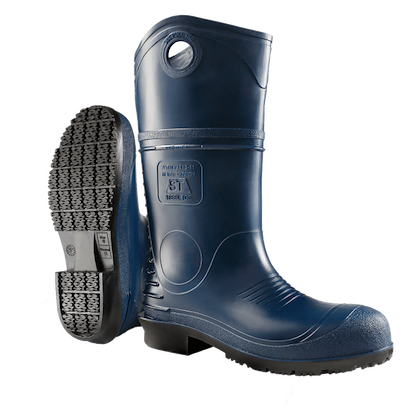 DUNLOP DuraPro PVC Soft Toe Waterproof Pull On Work Boot Navy Blue - 8908500