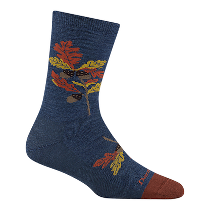 Darn Tough Women's Blossom Crew Lightweight Lifestyle Sock Oak Denim - 6104-OAK DENIM