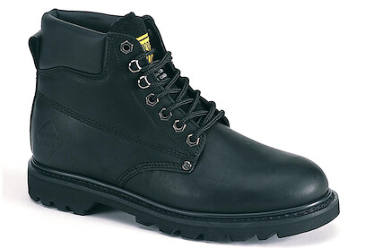 WORK ZONE Men's 6" Steel Toe Work Boot Black - S611