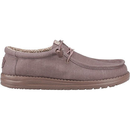 HEYDUDE Wally Stretch Canvas Deep Taupe Size 10, Men’s Shoes, Slip-on Loafers, Comfortable & Light-Weight