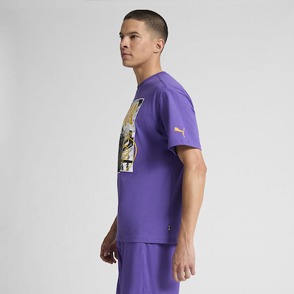 PUMA Men's Basketball Graphic T-Shirt Team Violet - 63174203