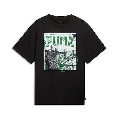 PUMA Men's Basketball Graphic T-Shirt Puma Black - 63174201
