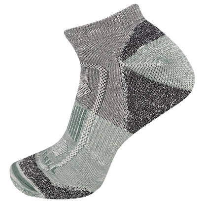 Merrell Zoned Hiking Low Cut Socks 1 Pair, Black, Men's 9-12 / Women's 10-13