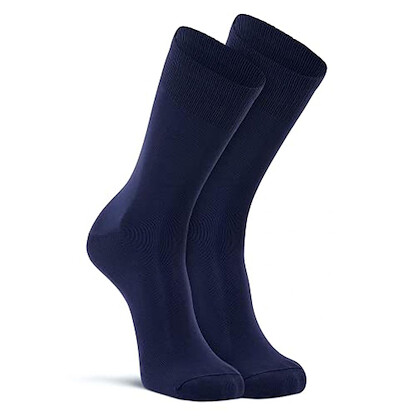 FoxRiver Standard Wick Dry Auras Ultra-Lightweight Liner Crew Socks, Dark Navy, Small