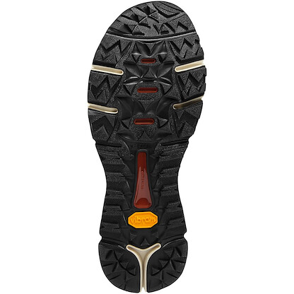 Danner Trail 2650 3” Hiking Shoes for Women - Durable Suede & Textile Upper with Breathable Mesh Lining, Ortholite Footbed & Vibram Traction Outsole, Desert Taupe/Picante - 9.5 M